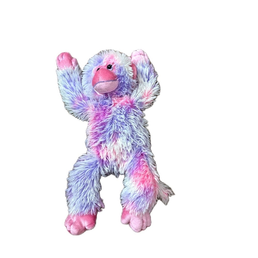 Princess Soft Toys Colorful Plush Monkey Toy Rainbow Pink Purple Kids Stuffed